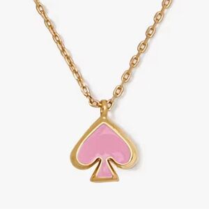 Kate Spade Gold Chain with Pink Spade Pendant
